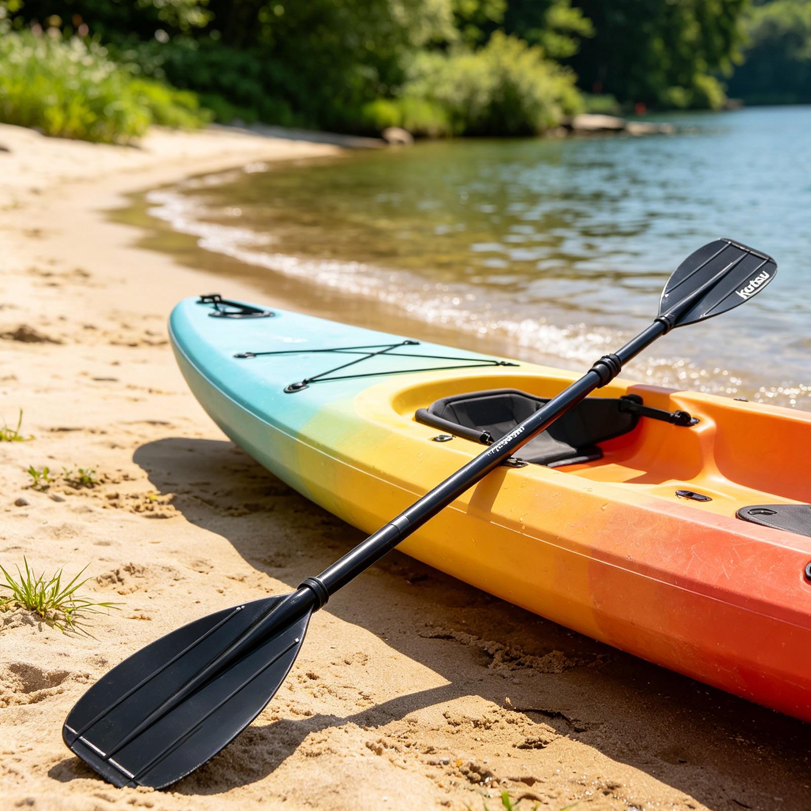 Fishing Kayak Paddle - Carbon Fiber Paddle 2 Section Lightweight