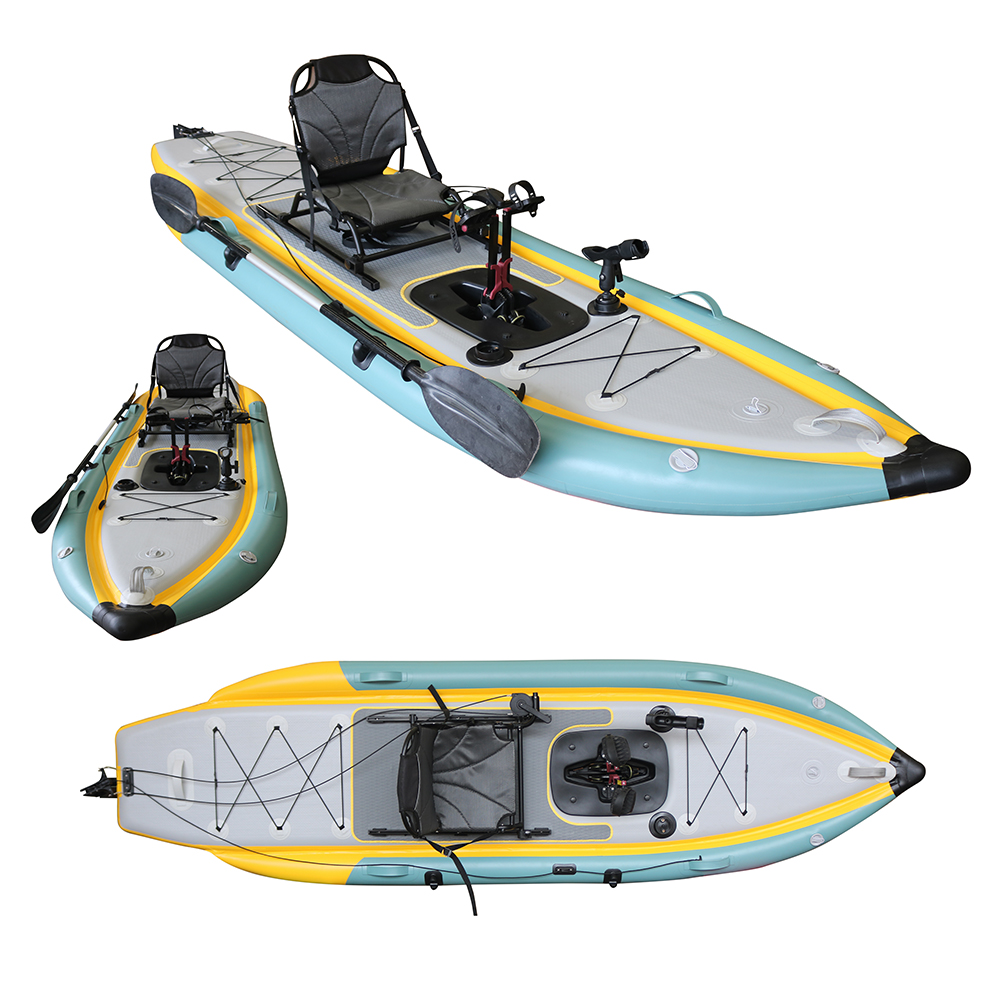 Pedal Propulsion Foldable Infl - Fishing Kayak Sit In 评论和价格