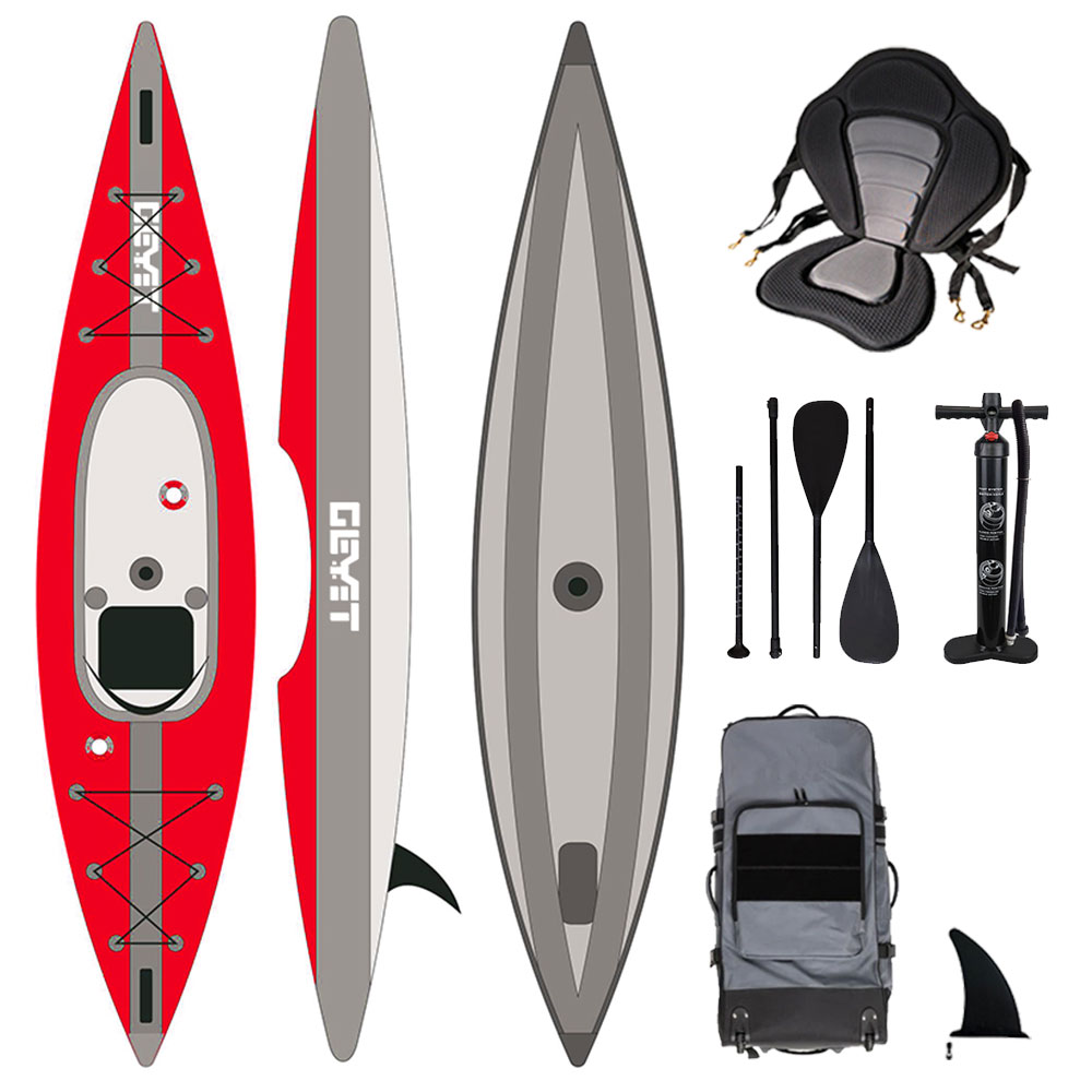2 Person Drop Stitch Inflatabl - Fishing Kayak Sit In 评论和价格