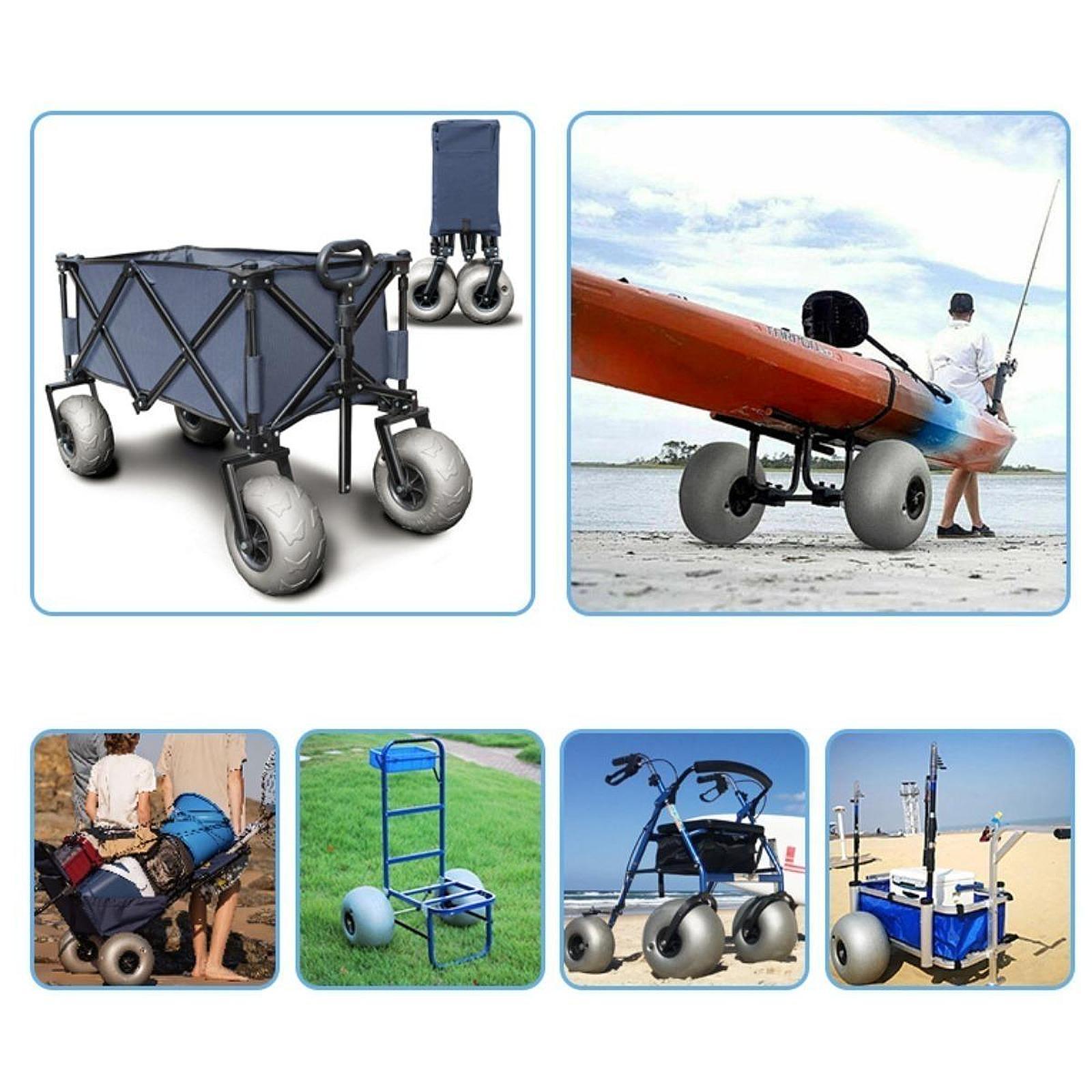 16 Inch Balloon Wheels Replace - Fishing Kayak Cart 评论和价格