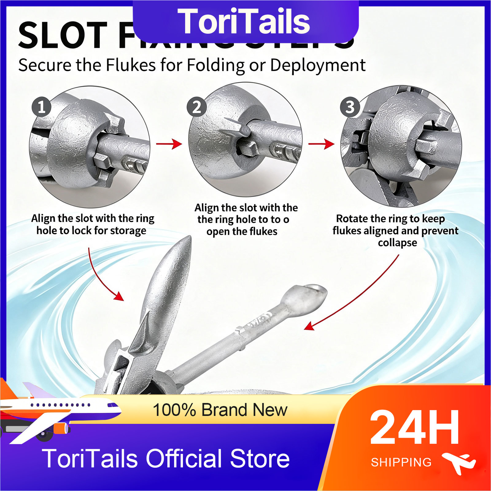 KOETSU Collapsible Boat Anchor - Fishing Kayak Anchor 评论和价格