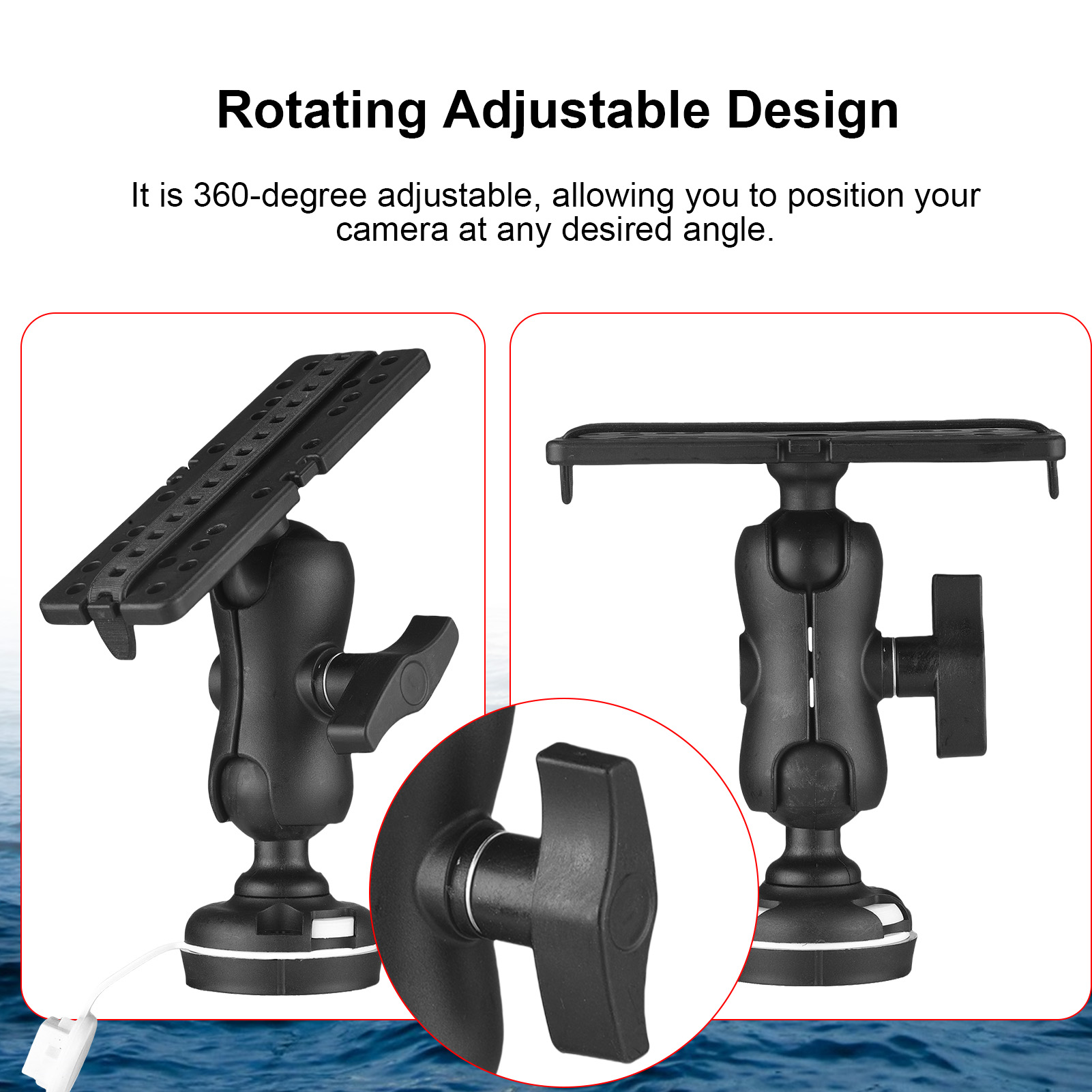 Fish Finder Mount with Rectang - Fishing Kayak Fish Finder Mount 评论和价格